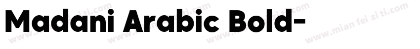 Madani Arabic Bold字体转换